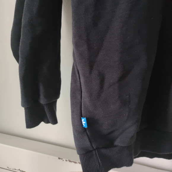 Adidas black oversized hooded sweater with large front logo - S - Picture 10 of 12